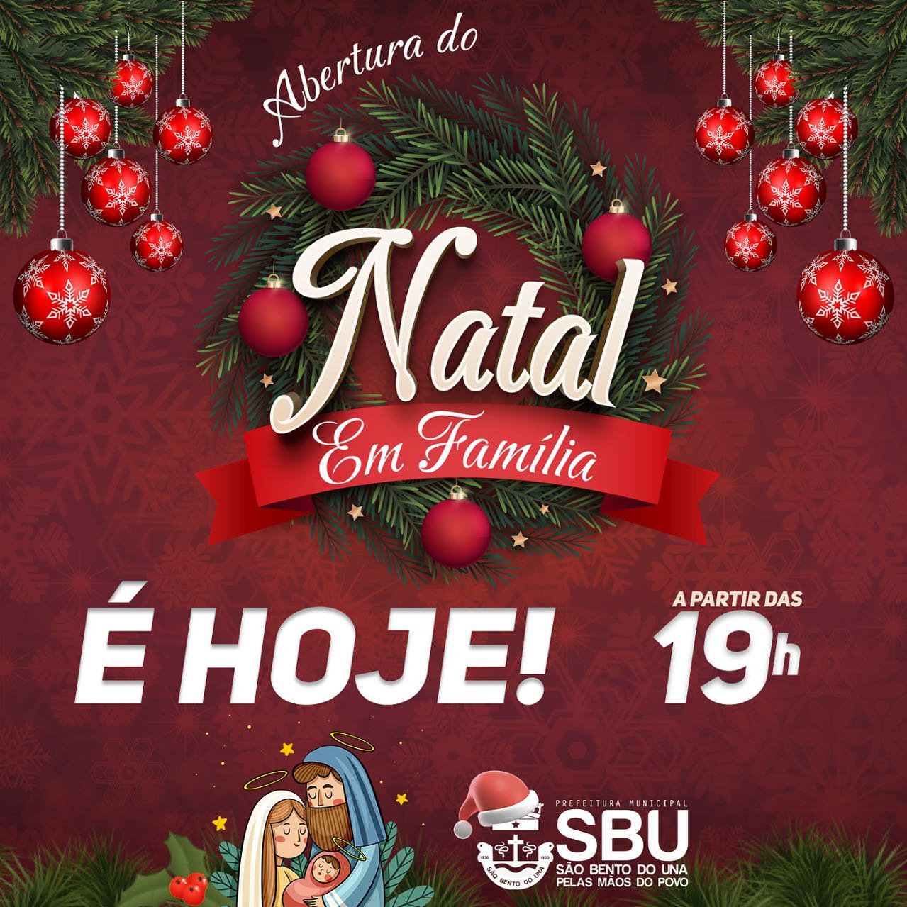 Abertura do Natal em Família – Prefeitura de São Bento do Una – PE