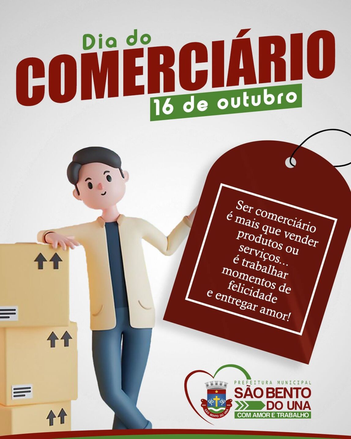 16 de Outubro – Dia do Comerciário – Prefeitura de São Bento do Una – PE