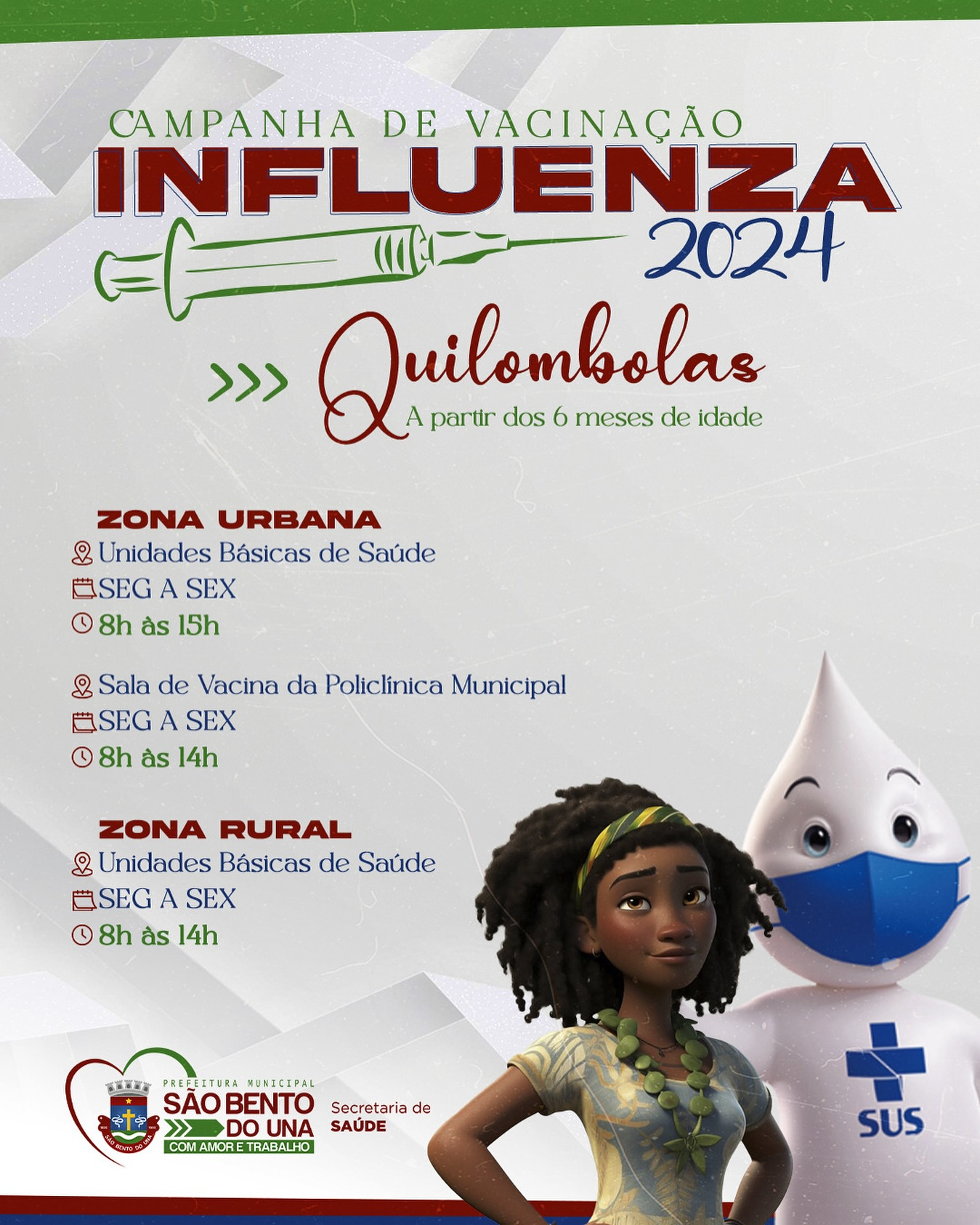 Campanha de vacinação Influenza 2024