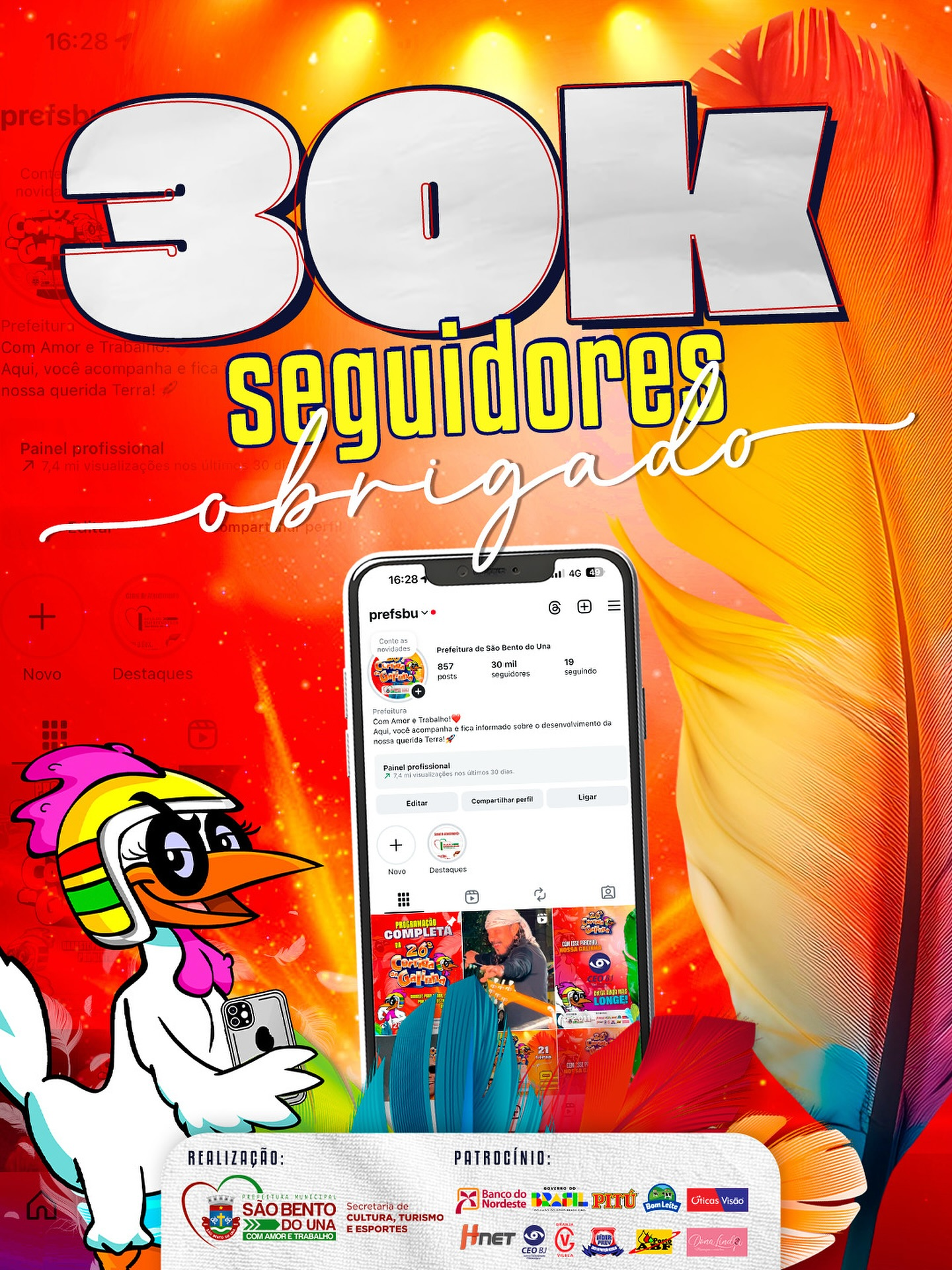 30 MIL CORAÇÕES BATENDO JUNTO CONOSCO!