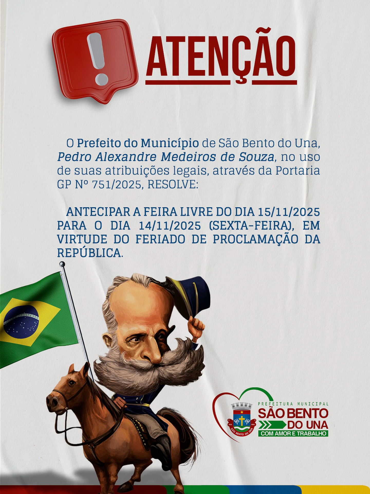 Antecipação da Feira Livre