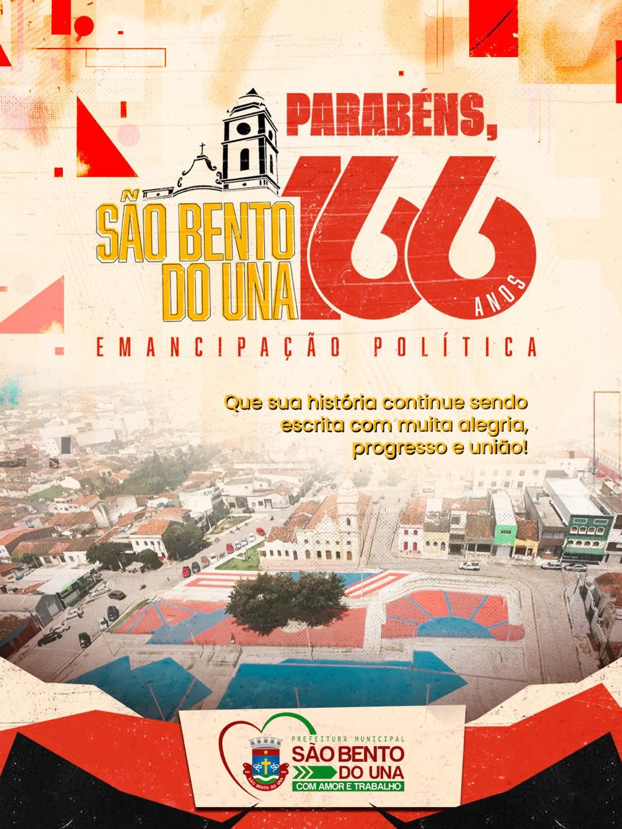 Parabéns, São Bento do Una, pelos seus 166 anos de emancipação política